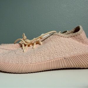 Light Pink Knit Sneakers